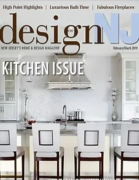 Design NJ Magazine February/March 2019 cover featuring the NGD Interiors Cape May project