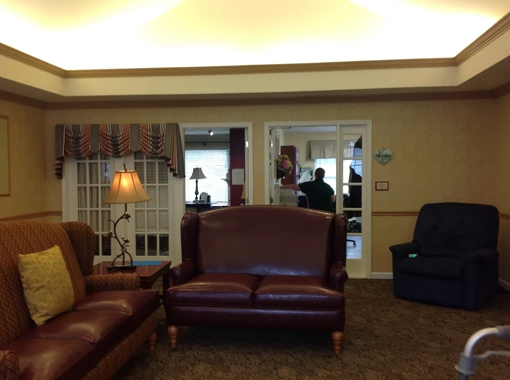 Plain institutional room before its sensory room transformation