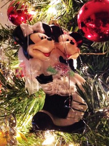 Special ornaments marking memories and special occasions are throughout the tree